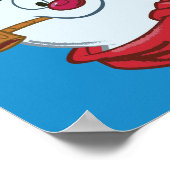 De Snowman™ bevuilen | Happy Jolly Fun Poster (Hoek)