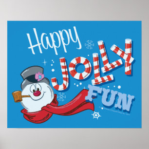 De Snowman™ bevuilen   Happy Jolly Fun Poster