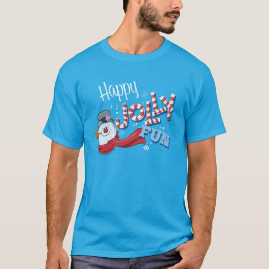 De Snowman™ bevuilen | Happy Jolly Fun T-shirt (Voorkant)