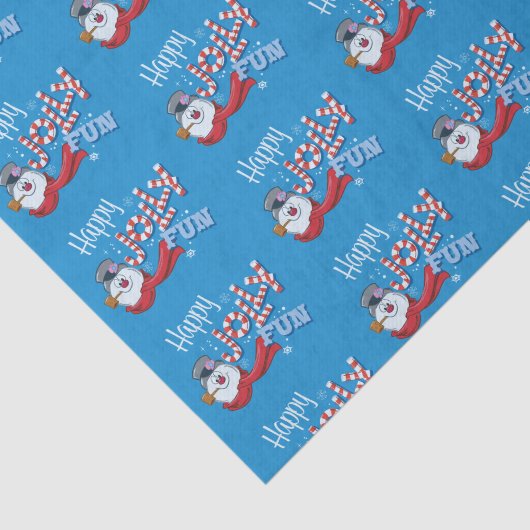 De Snowman™ bevuilen | Happy Jolly Fun Tissuepapier (Detail)