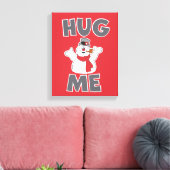 De Snowman™ bevuilen | Hug Me Canvas Afdruk (Insitu (Woonkamer))