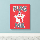 De Snowman™ bevuilen | Hug Me Canvas Afdruk (Insitu (Houten vloer))