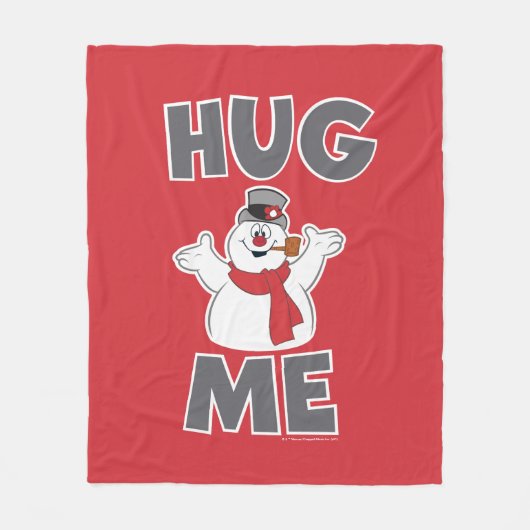 De Snowman™ bevuilen | Hug Me Fleece Deken (Voorkant)