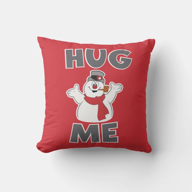 De Snowman™ bevuilen | Hug Me Kussen (Voorkant)