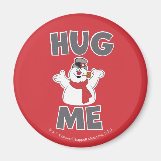 De Snowman™ bevuilen | Hug Me Magneet (Voorkant)