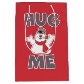 De Snowman™ bevuilen | Hug Me Medium Cadeauzakje (Voorkant)