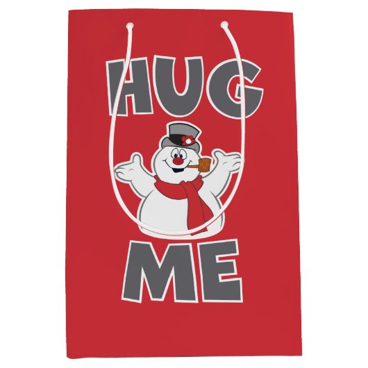 De Snowman™ bevuilen | Hug Me Medium Cadeauzakje (Voorkant)