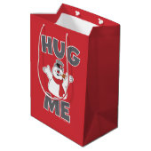 De Snowman™ bevuilen | Hug Me Medium Cadeauzakje (Achterkant Gekanteld)