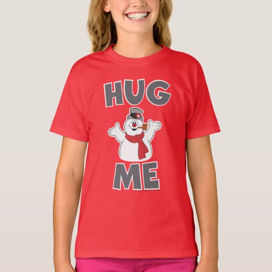 De Snowman™ bevuilen | Hug Me T-shirt (Voorkant)