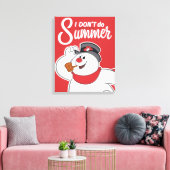 De Snowman™ bevuilen | Ik doe geen zomer Canvas Afdruk (Insitu (Woonkamer))