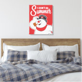 De Snowman™ bevuilen | Ik doe geen zomer Canvas Afdruk (Insitu (Slaapkamer))