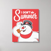 De Snowman™ bevuilen | Ik doe geen zomer Canvas Afdruk (Voorkant)