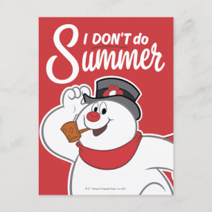 De Snowman™ bevuilen   Ik doe geen zomer Feestdagenkaart