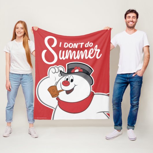 De Snowman™ bevuilen | Ik doe geen zomer Fleece Deken (In situ)