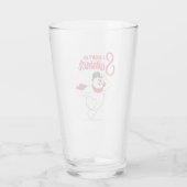 De Snowman™ bevuilen | Ik doe geen zomer Glas (Achterkant)