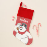 De Snowman™ bevuilen | Ik doe geen zomer Kerstsok<br><div class="desc">Bekijk deze leuke retro-foto van Frosty the Snowman die luidt: "Ik doe de zomer niet".</div>