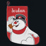 De Snowman™ bevuilen | Ik doe geen zomer Kleine Kerstsok<br><div class="desc">Bekijk deze leuke retro-foto van Frosty the Snowman die luidt: "Ik doe de zomer niet".</div>