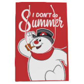 De Snowman™ bevuilen | Ik doe geen zomer Medium Cadeauzakje (Voorkant)