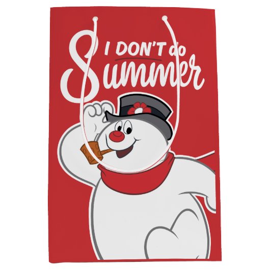De Snowman™ bevuilen | Ik doe geen zomer Medium Cadeauzakje (Voorkant)