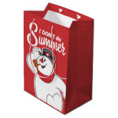 De Snowman™ bevuilen | Ik doe geen zomer Medium Cadeauzakje (Achterkant Gekanteld)