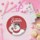 De Snowman™ bevuilen | Ik doe geen zomer Papieren Bordje (Feest)