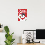 De Snowman™ bevuilen | Ik doe geen zomer Poster (Thuiskantoor)