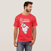 De Snowman™ bevuilen | Ik doe geen zomer T-shirt (Voorkant volledig)