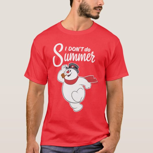 De Snowman™ bevuilen | Ik doe geen zomer T-shirt (Voorkant)