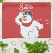 De Snowman™ bevuilen | Ik doe geen zomer Theedoek (Gevouwen)