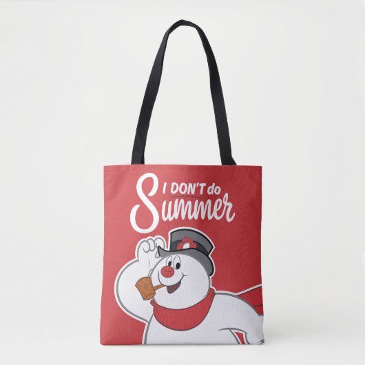 De Snowman™ bevuilen | Ik doe geen zomer Tote Bag (Voorkant)