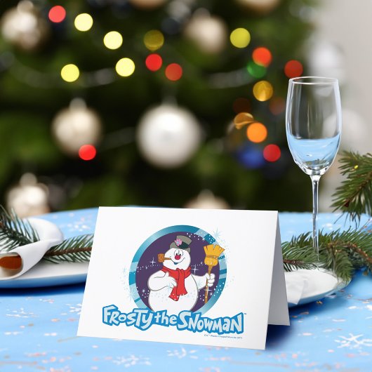 De Snowman™ bevuilen | Magisch Frosty Portret Feestdagen Kaart