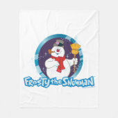 De Snowman™ bevuilen | Magisch Frosty Portret Fleece Deken (Voorkant)
