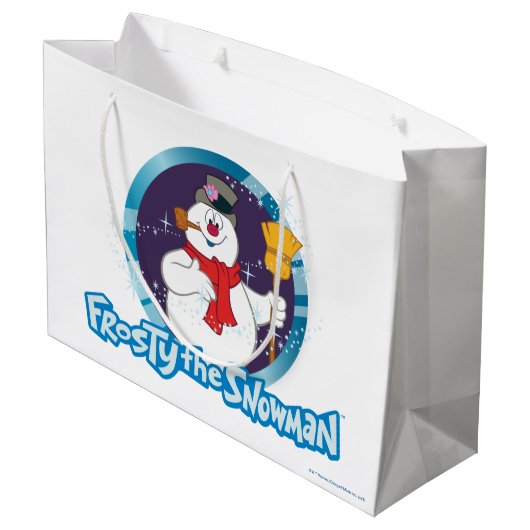 De Snowman™ bevuilen | Magisch Frosty Portret Groot Cadeauzakje (Achterkant Gekanteld)