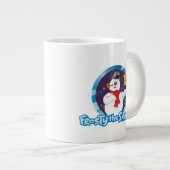 De Snowman™ bevuilen | Magisch Frosty Portret Grote Koffiekop (Voorkant rechts)