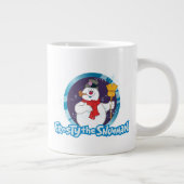 De Snowman™ bevuilen | Magisch Frosty Portret Grote Koffiekop (Rechts)