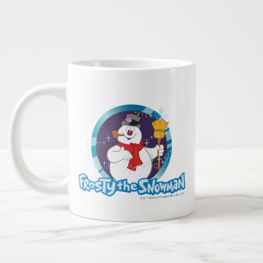 De Snowman™ bevuilen | Magisch Frosty Portret Grote Koffiekop (Links)