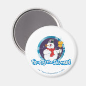 De Snowman™ bevuilen | Magisch Frosty Portret Magneet (Voorkant / Achterkant)