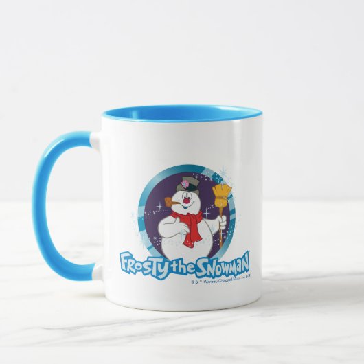 De Snowman™ bevuilen | Magisch Frosty Portret Mok (Links)