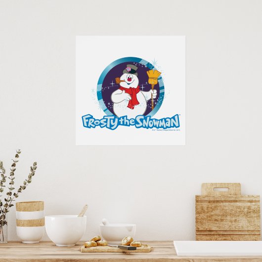 De Snowman™ bevuilen | Magisch Frosty Portret Poster (Keuken)