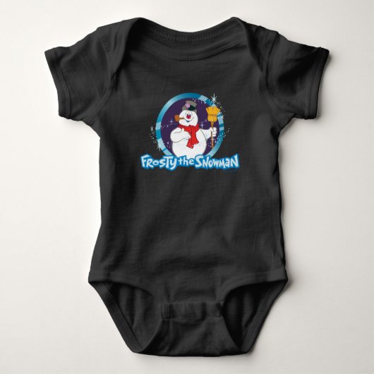 De Snowman™ bevuilen | Magisch Frosty Portret Romper (Voorkant)