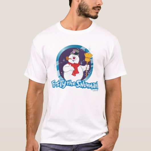 De Snowman™ bevuilen | Magisch Frosty Portret T-shirt (Voorkant)