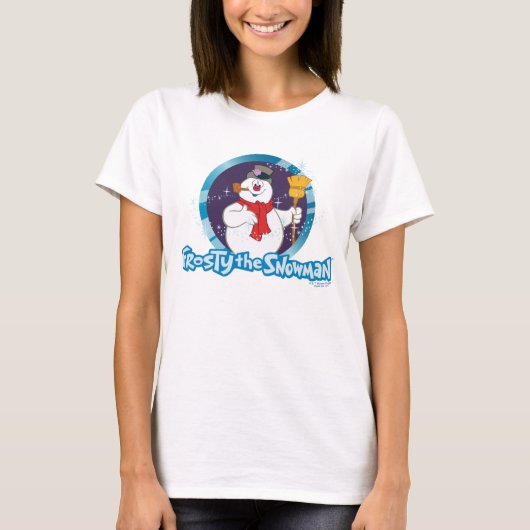 De Snowman™ bevuilen | Magisch Frosty Portret T-shirt (Voorkant)