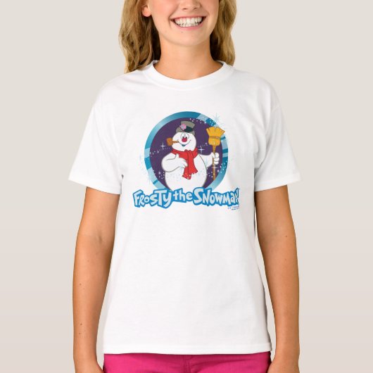 De Snowman™ bevuilen | Magisch Frosty Portret T-shirt (Voorkant)