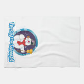 De Snowman™ bevuilen | Magisch Frosty Portret Theedoek (Horizontaal)