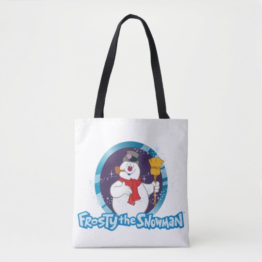 De Snowman™ bevuilen | Magisch Frosty Portret Tote Bag (Voorkant)