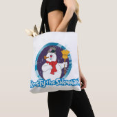 De Snowman™ bevuilen | Magisch Frosty Portret Tote Bag (Dichtbij)