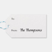 De Snowman™ bevuilen | Oorspronkelijk Cadeaulabel (Achterkant Horizontaal)