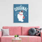 De Snowman™ bevuilen | Oorspronkelijk Canvas Afdruk (Insitu (Woonkamer))