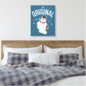De Snowman™ bevuilen | Oorspronkelijk Canvas Afdruk (Insitu (Slaapkamer))