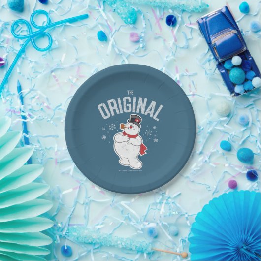 De Snowman™ bevuilen | Oorspronkelijk Papieren Bordje (Feest)